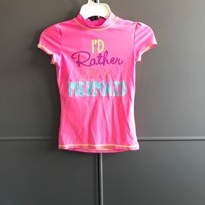 "I'd rather be a Mermaid" swimming t-shirt